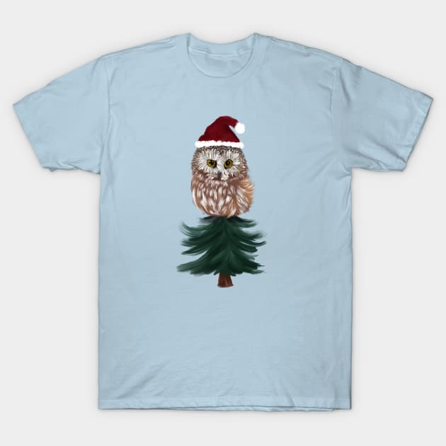 Holiday Owl T-Shirt by mkeeley